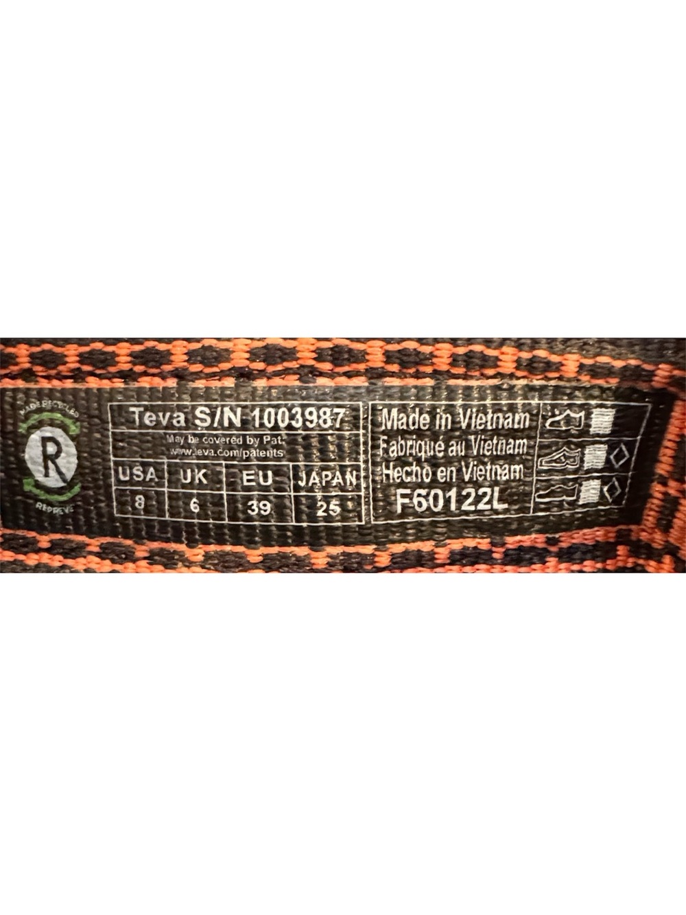 Teva Original Universal Sandals in Bandana  Ginger  Size 8 - Picture 4 of 8